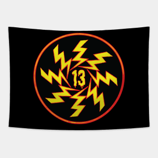 13 Lightning Red / Yellow Tapestry