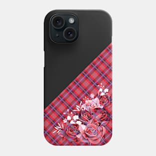 Tartan with Roses Phone Case