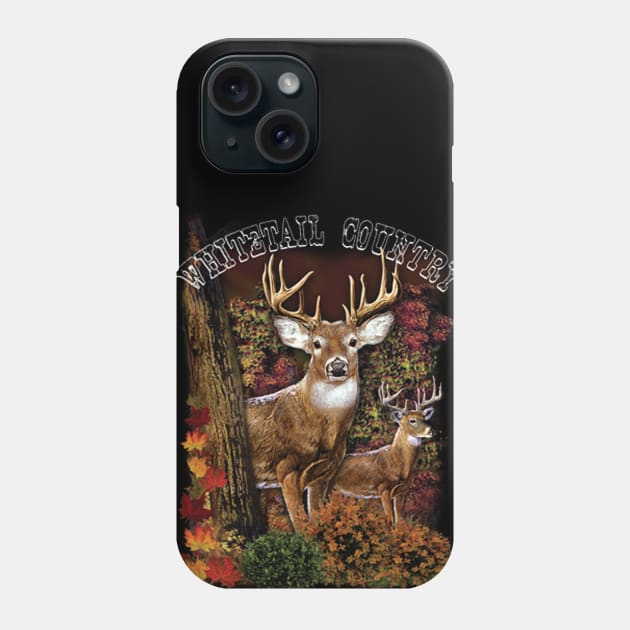 White-Tailed Deer Country Phone Case by KA Creative Design