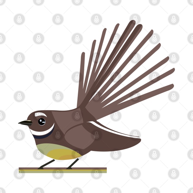 Fantail Piwakawaka NZ BIRD by mailboxdisco