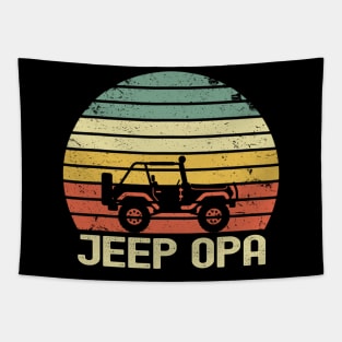 Jeep Opa Vintage Jeep Tapestry