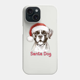 Santa Dog - Boxer Phone Case