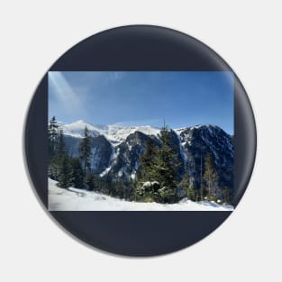 Winter mountains Pin