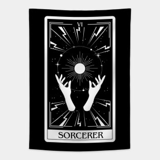 Sorcerer Tarot Card D&D Nat 20 Dungeons & Dragons Tapestry