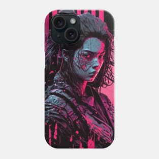 Female Cyberpunk Samurai Phone Case