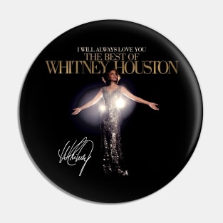 Whitney Houston Vintage I Will Always Love You The Best Of Whitney Houston Pin