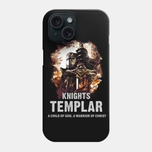 Knights Templar Motto A Child of GOD a Warrior of CHRIST Phone Case