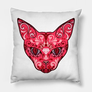 Ruby Red Cat Pillow