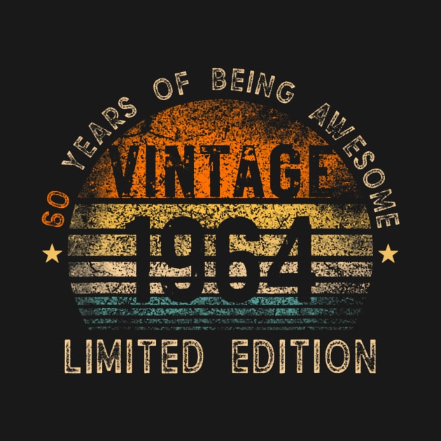 Year Old Vintage 1964 Limited Edition 60th Birthday by Aleem James