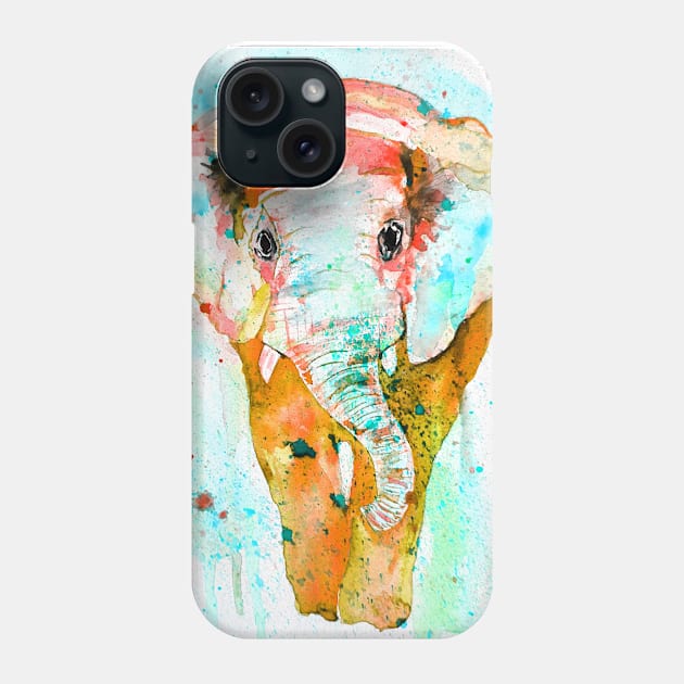 Colorful Elephant Phone Case by Luba_Ost