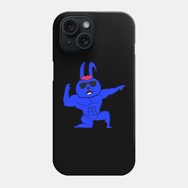 Funny Gym Bunny Phone Case by Leguang