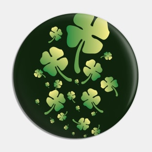 St. Patricks Gradient Clover Pin