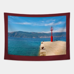 Glavotok Lighthouse, Croatia Tapestry