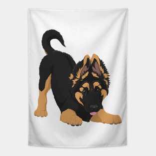 German Shepherd Puppy Tapestry