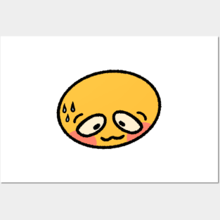 Cursed Emoji Crying Posters for Sale