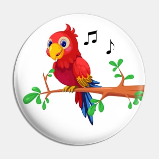 Macaw the parrot singer Pin