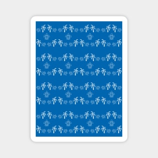 BLUE Tropical Sea Turtle Love Magnet