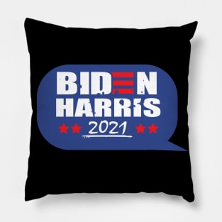 Biden Harris 2021 (chat bubble) Pillow