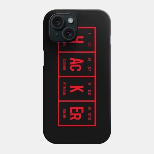 Hacker - Periodic Table of Elements Phone Case