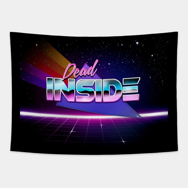 Dead Inside - Vaporwave Aesthetic Nihilism Design Tapestry by DankFutura