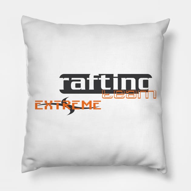 Extreme Rafting Team Pillow by TBM Christopher
