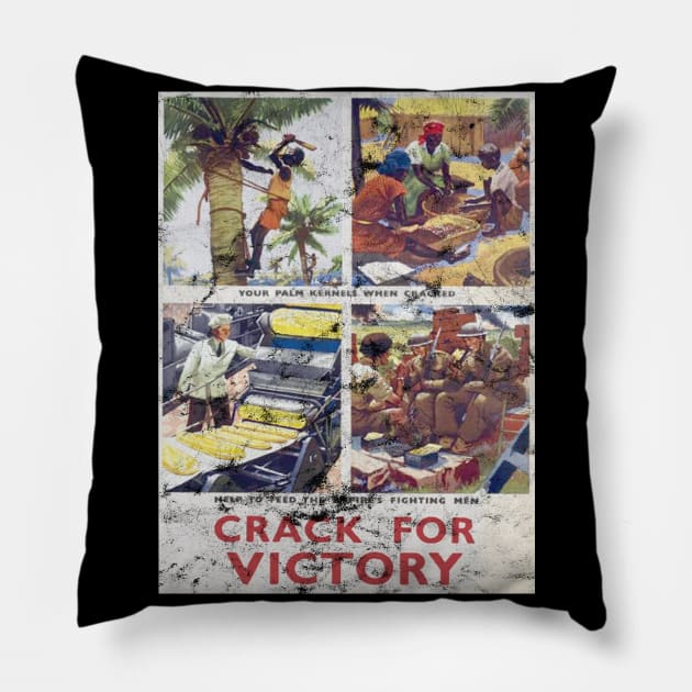 Crack For Victory Pillow by Slightly Unhinged