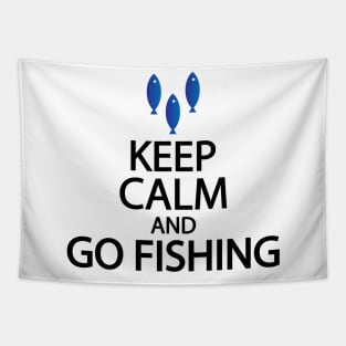 Keep calm and go fishing Tapestry