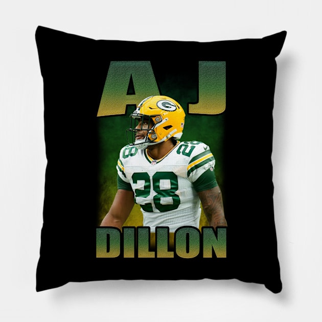 AJ Dillon Bootleg Pillow by hackercyberattackactivity