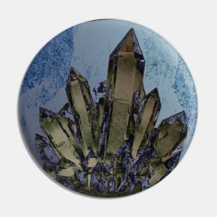 Quartz Crystal Cluster Cave Pin