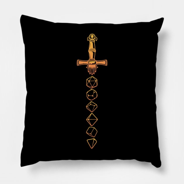 D&D Dice Sword Pillow by Sunburst