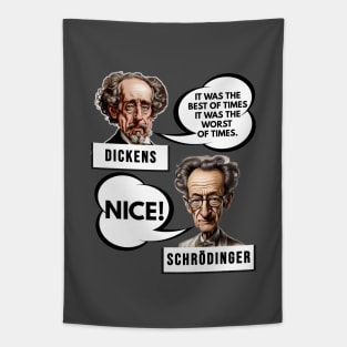 Quantum Physics Humor Tapestry