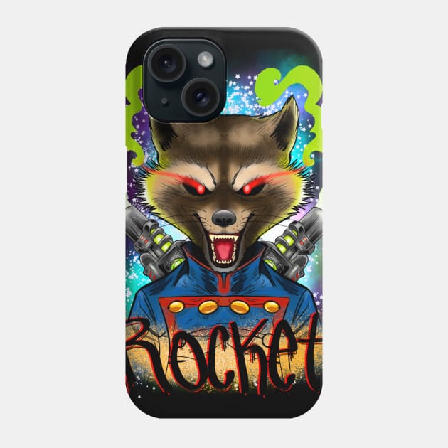 Rocket raccoon Phone Case by Colorz 