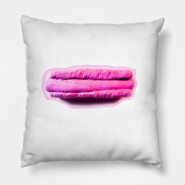 Pink Hotdog Pillow by IanWylie87