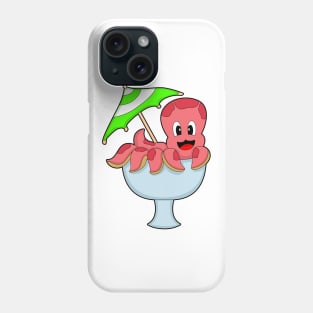 Octopus Party Cocktail umbrella Phone Case