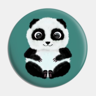 Cute Panda Bear with Big Eyes Pin