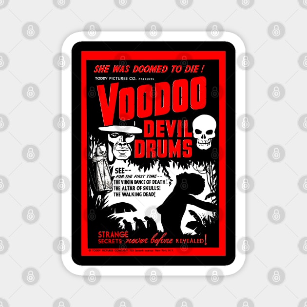 Voodoo Devil Drums (1944) 1 Magnet by GardenOfNightmares