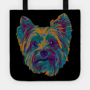 Colorful Terrier Painting Tote