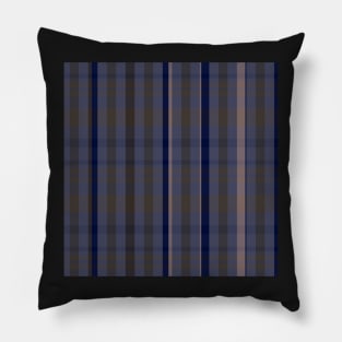 Dark Academia Aesthetic Catriona 2 Hand Drawn Textured Plaid Pattern Pillow