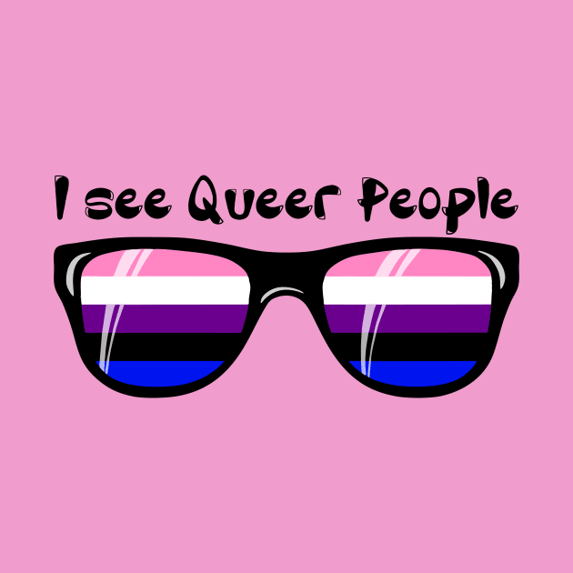 Genderfluid Sunglasses - Queer People by Blood Moon Design
