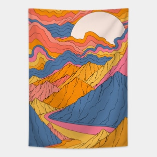 Clouds of summer lands Tapestry