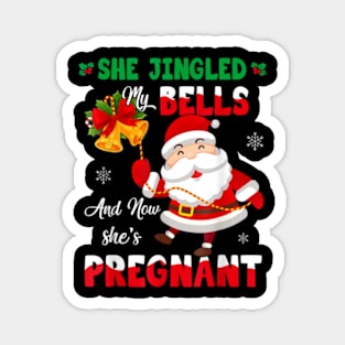 Christmas Pregnancy Announcement New Dad Mom Magnet