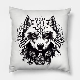 The Black Wolf Pillow