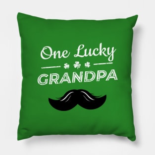 One Lucky Grandpa - Funny St Patrick Day Pillow