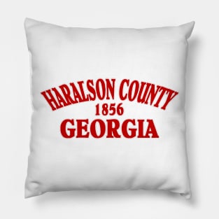 Haralson County 1856 (Red letter) Pillow