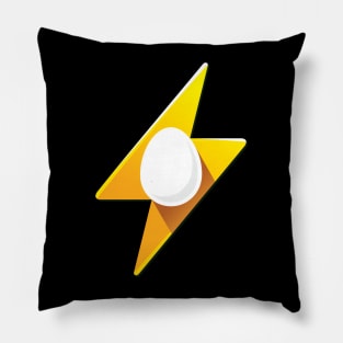 Egg Power Bolt Super Food Good Morning Breakfast Pillow