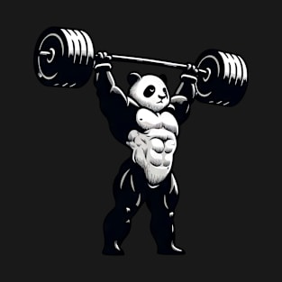 Strong Panda Weightlifter T-Shirt