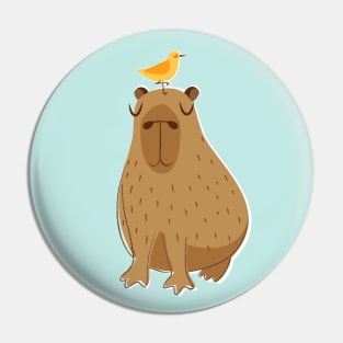 Capybara in Transcendental Meditation Pin