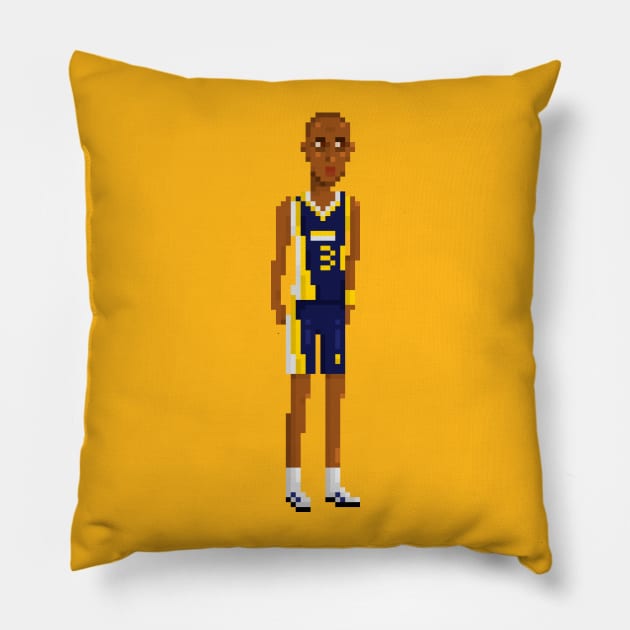 Reggie Miller Pillow by PixelFaces