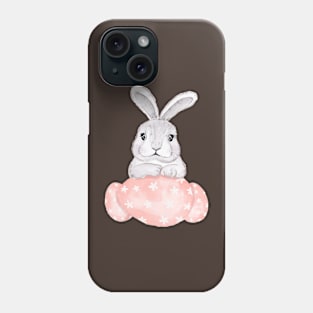 Bunny Eggs Pink Watercolor Phone Case