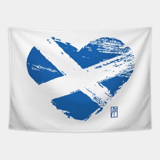 I love my country. I love Scotland. I am a patriot. In my heart, there is always the flag of Scotland Tapestry